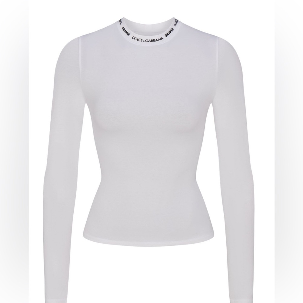 SKIMS x Dolce and Gabbana Long Sleeve Tee